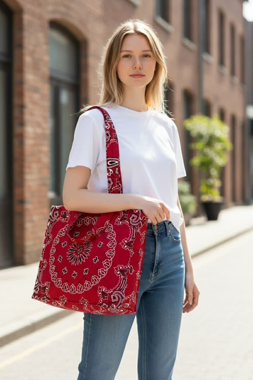 B. Strange Bandana Tote Bag