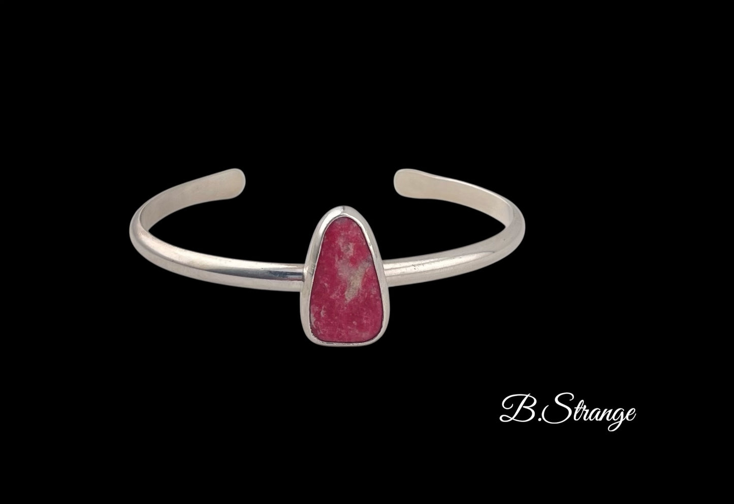Pink Thulite Zoisite Cuff Bracelet