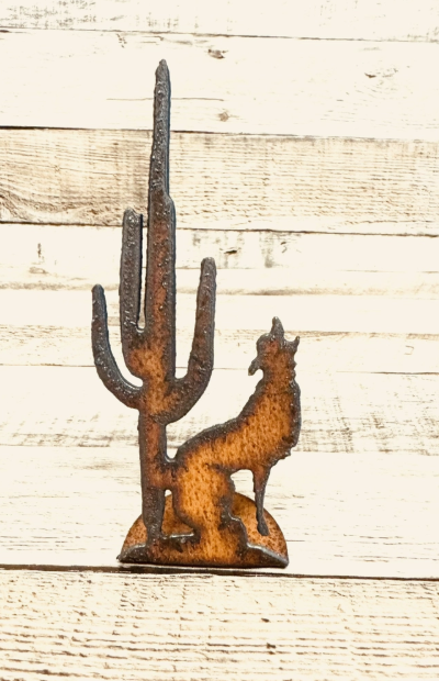 Rustic Cactus and Coyote