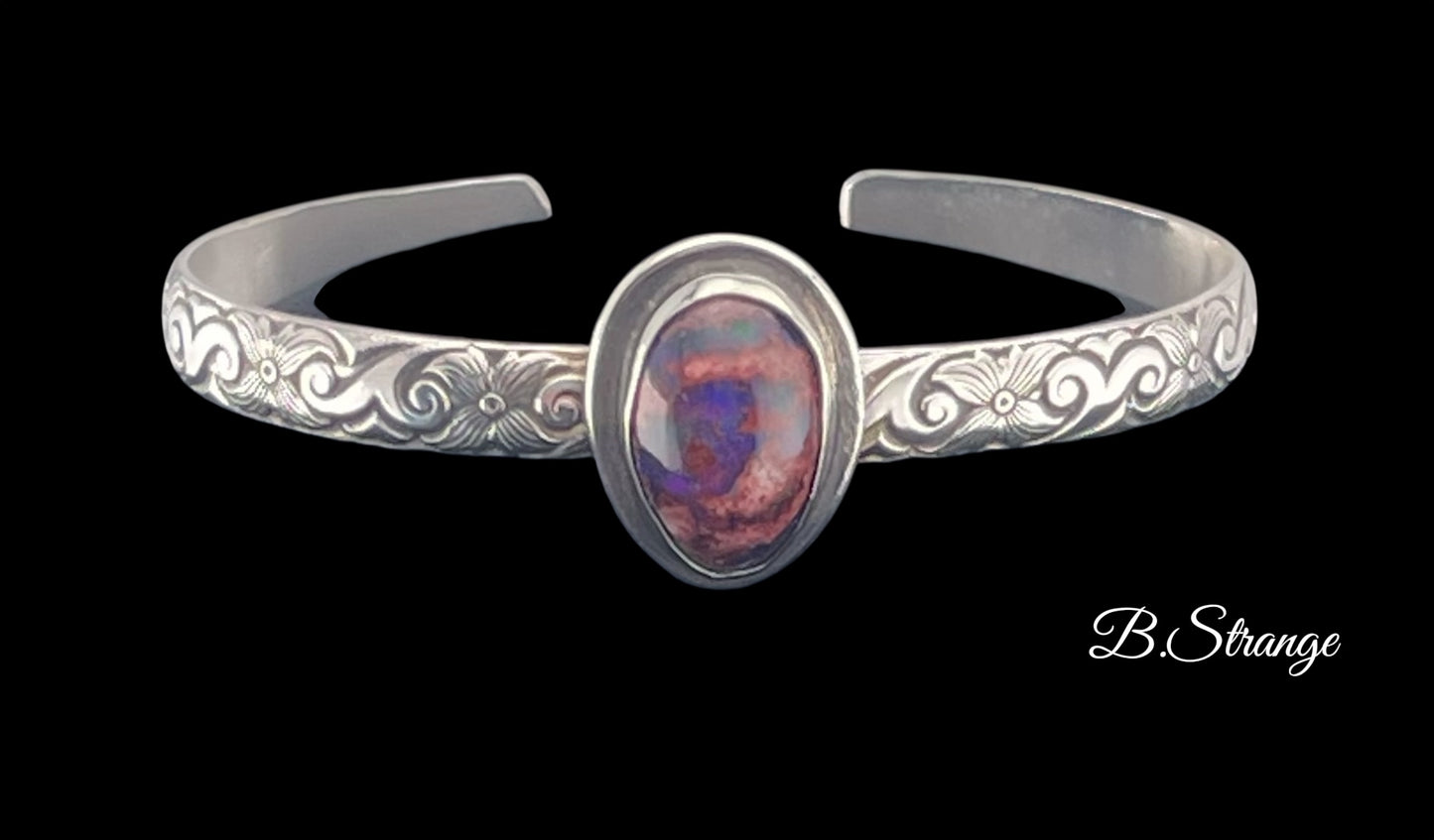 Fire Opal Bracelet and Necklace Set
