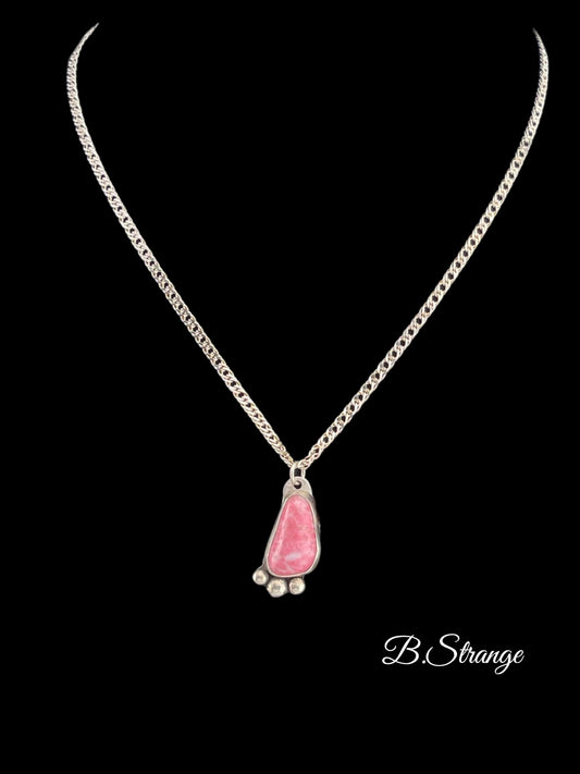 Pink Thulite Zoisite Pendant and Necklace